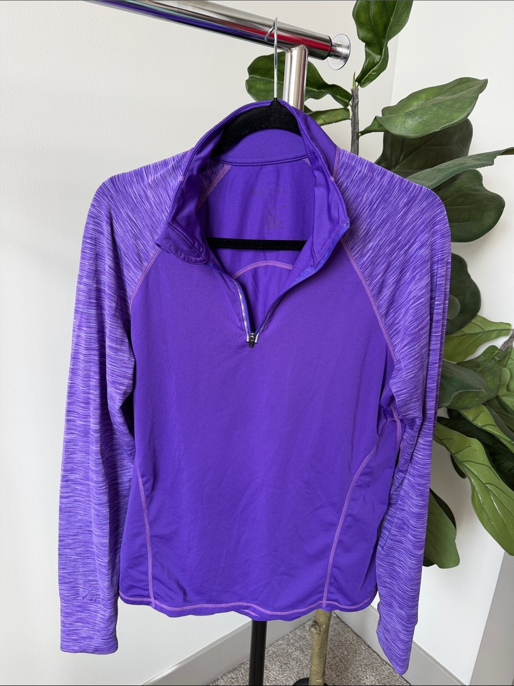 Ideology Purple Half-Zip Athletic Pullover
